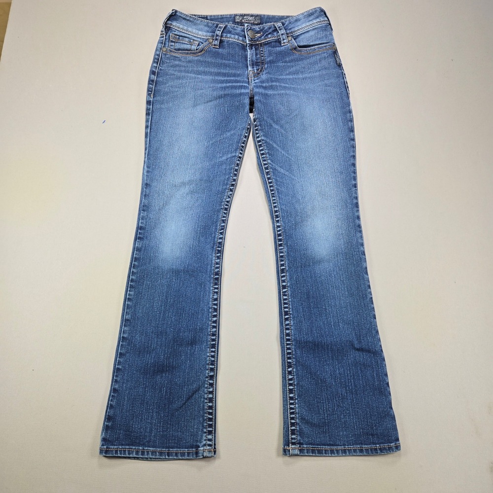 Silver Jeans Co Suki Mid Bootcut Medium Wash Denim Blue Women W29 L30